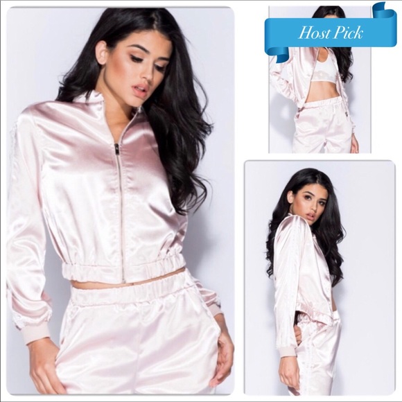 🆑 Satin Tracksuit Jacket (See “Bottoms” 4 Pants) - Picture 2 of 8